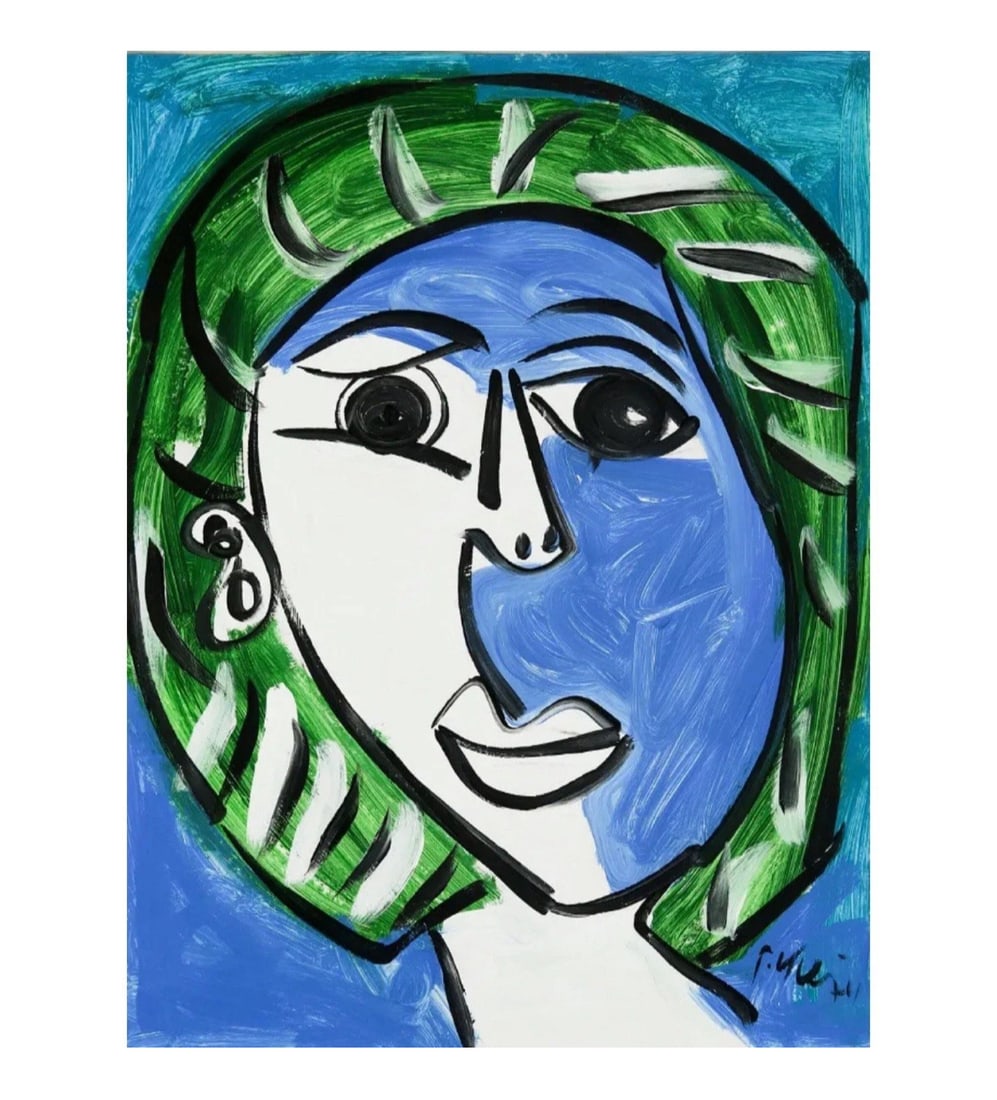 Peter Keil Abstract Expressionist Portrait of Tina Turner Acrylic on Board & COA (1 of 3)