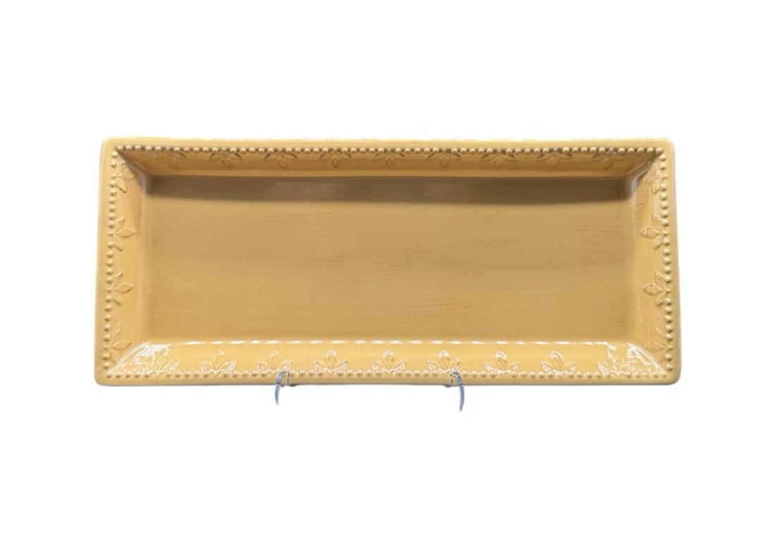 Signature Sorrento Wheat Gold 18” Rectangular Serving Platter (1 of 2)