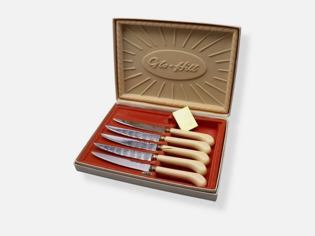 (5) Vintage MCM Glo-Hill Canada Steak Knives (1 of 3)