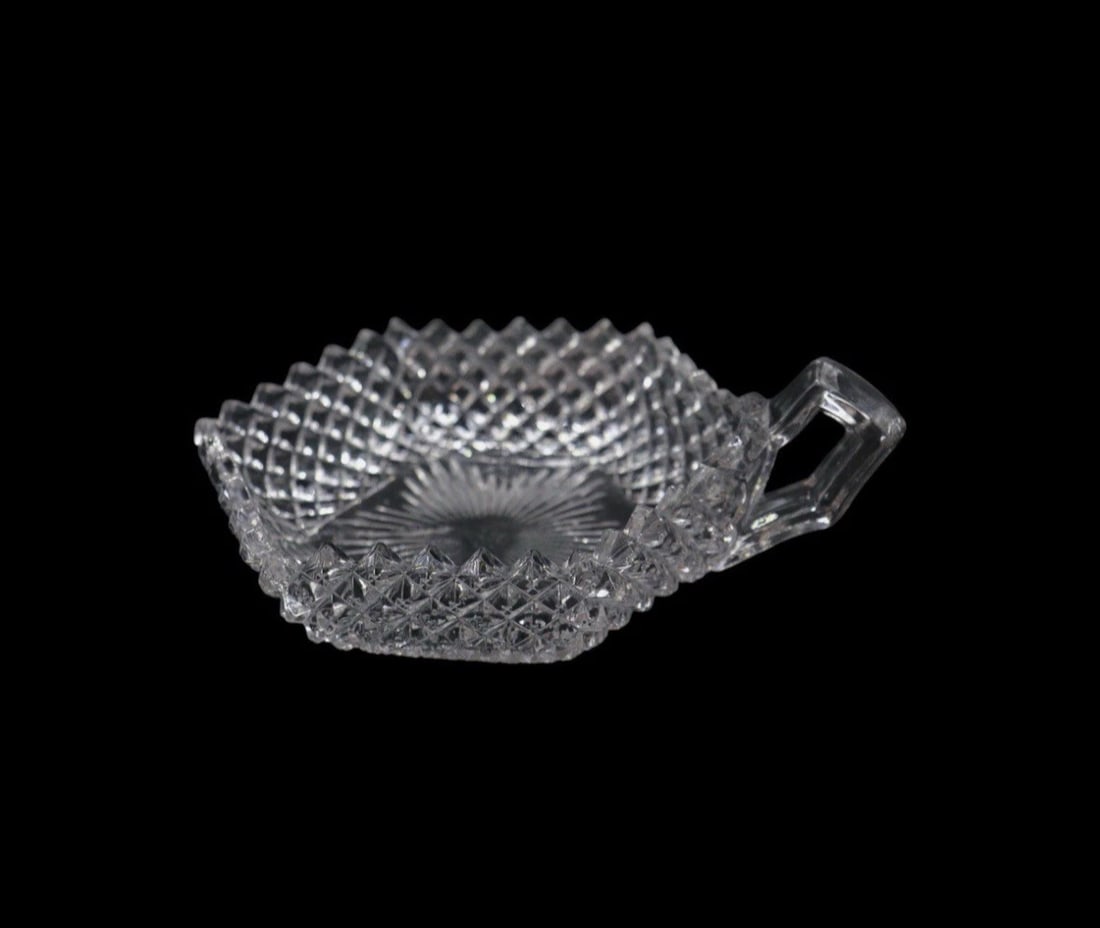 Westmoreland “English Hobnail Clear” Handled Bon Bon Bowl (1 of 2)