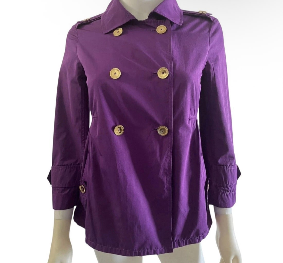 Women’s Carolina Herrera Purple Double Breasted Jacket - Extra Small (1 of 2)