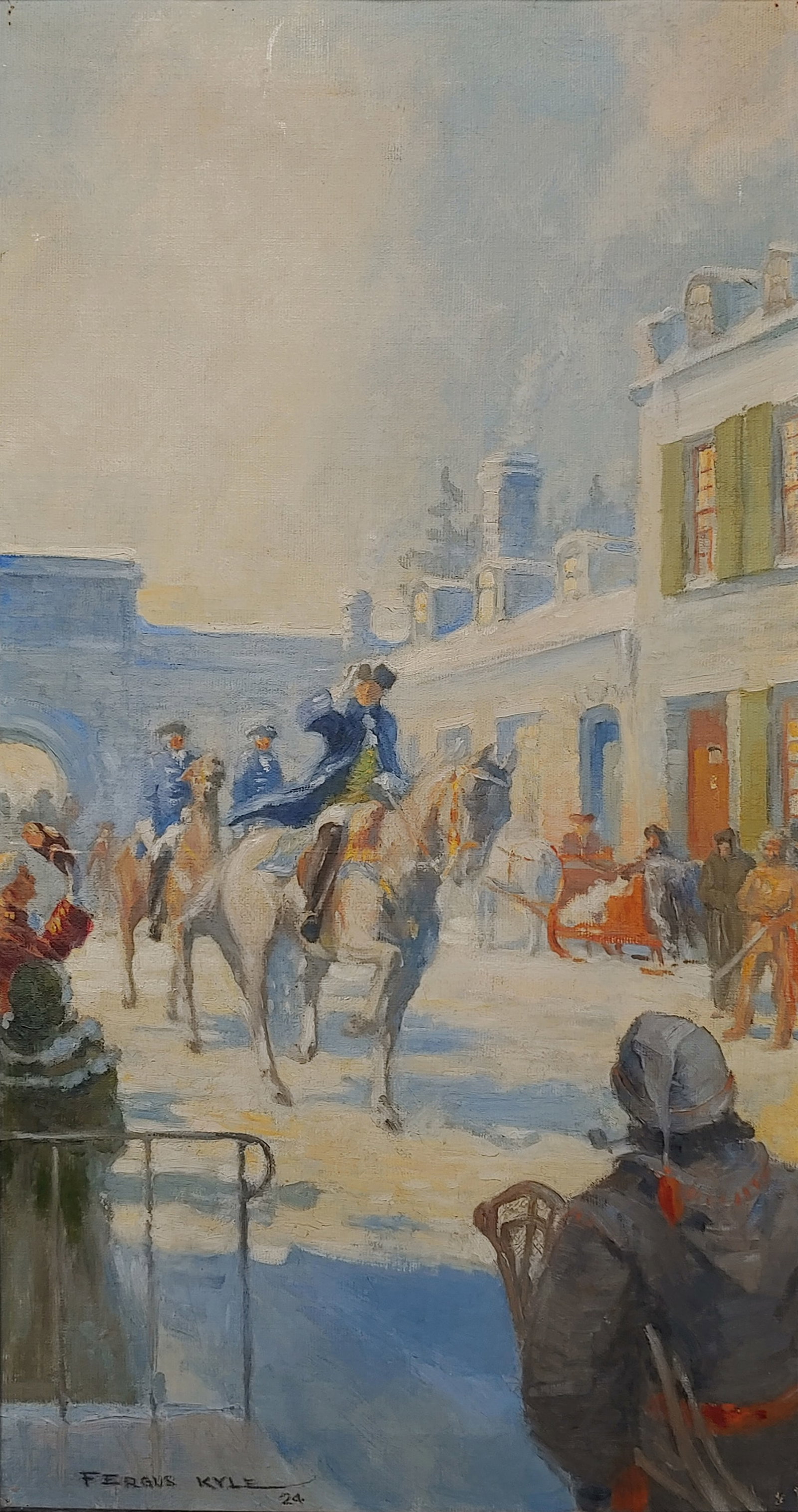 James Fergus Kyle: Soldiers on horseback in Parade (1 of 5)