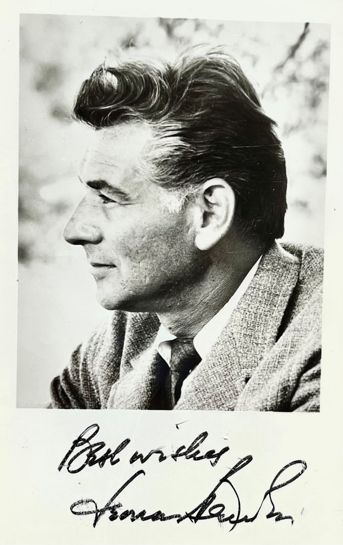 Leonard Bernstein Signed Photograph (1 of 1)