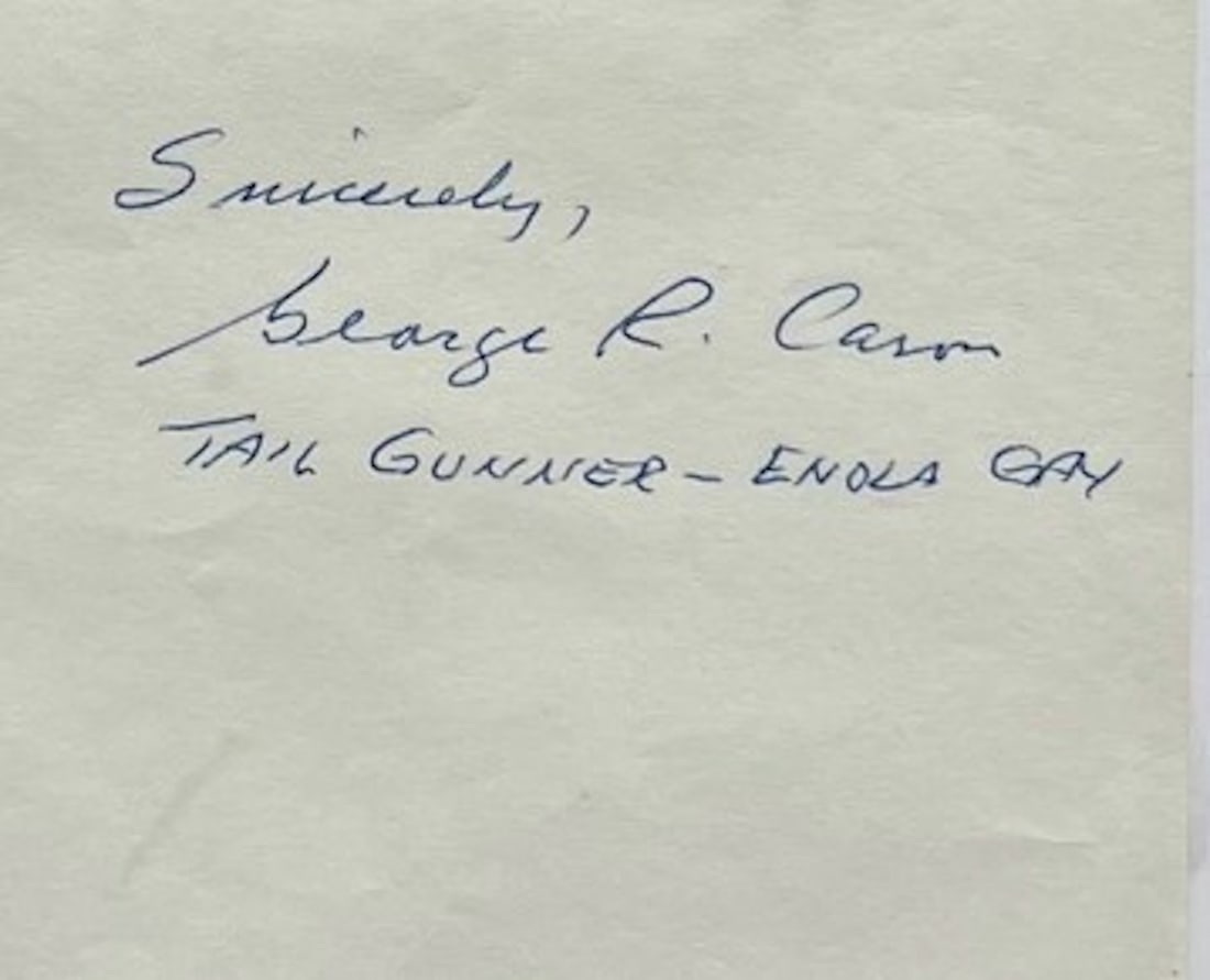 Caron on Dropping A-Bomb over Hiroshima & his Dodger Baseball Hat (1 of 5)