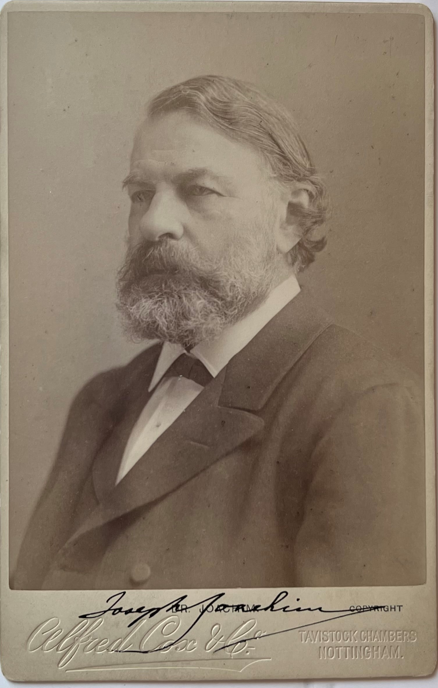 Stunning Joseph Joachim Signed Cabinet Photograph (1 of 1)