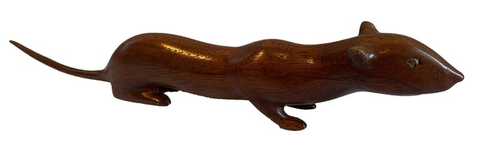 <b>R.Crowe Carved Weasel</b>