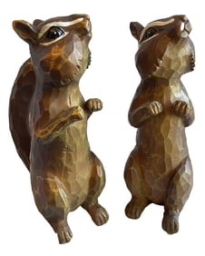 <b>Pair of Vintage Resin Chipmunks</b> 