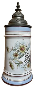 Vintage German Floral Beer Stein