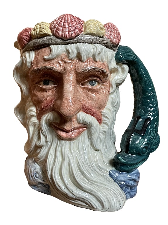 Vintage Royal Doulton Large Character Mug 1906, Neptune (1 of 7)