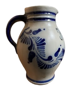 Vintage Salt Glazed Pottery Pitcher Jug