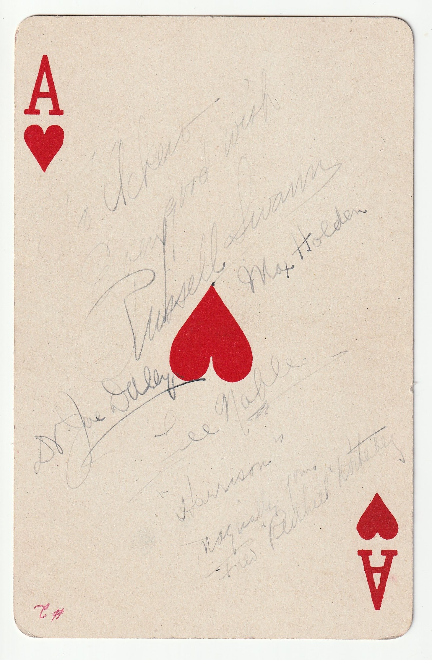 Magician Autographed Card (1 of 2)