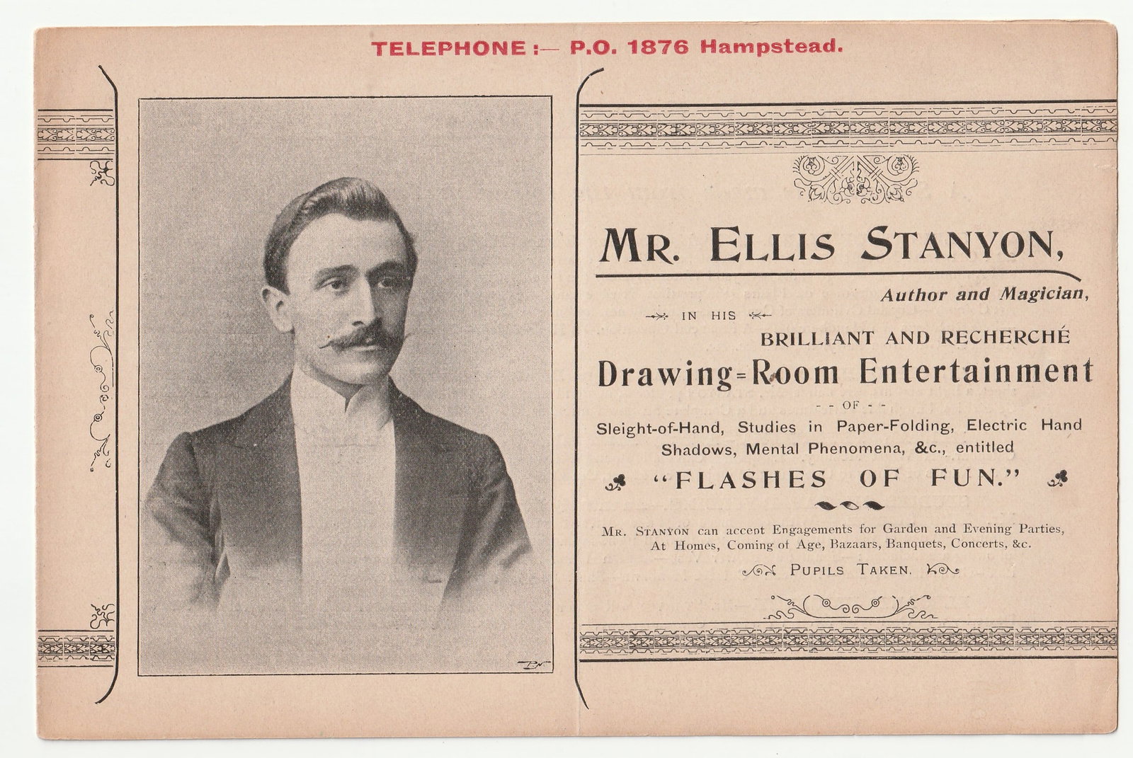 Ellis Stanyon Magician - Early Brochure (1 of 2)