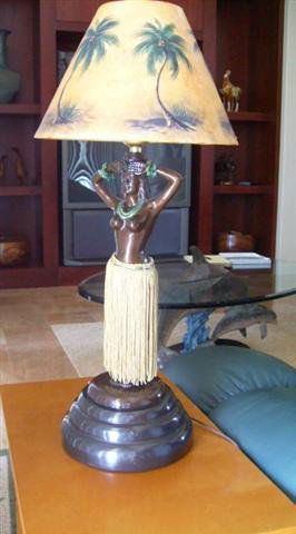 Hula Table Lamp: Hula Table lamp by Charles Moore, "Nani Kailua" Ltd. Edition Artist Proof w/certificate of authenticity