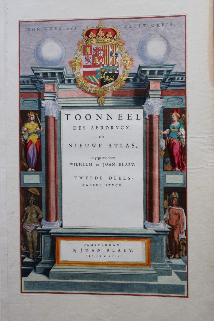 Atlas Novus title page by Willhelm and Joan Blaeu 1658 (1 of 2)