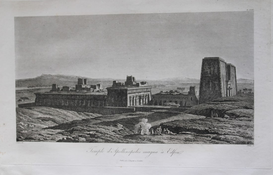 Temple d'Apollinopolis a Edfou by Vivant Denon 1807 (1 of 2)