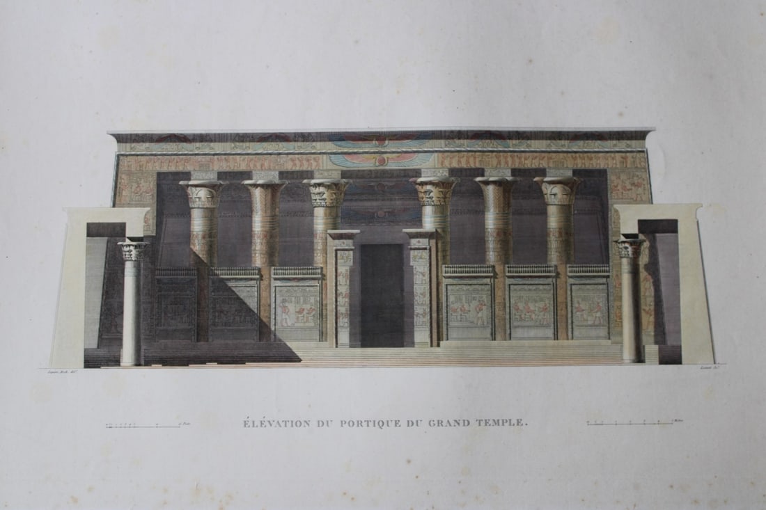 Pl 53 Edfou Description de l'Egypte 1829 (1 of 5)