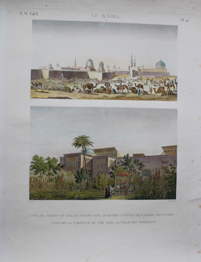 Pl 52 Le Kaire from Description de l'Egypte 1829 (1 of 5)