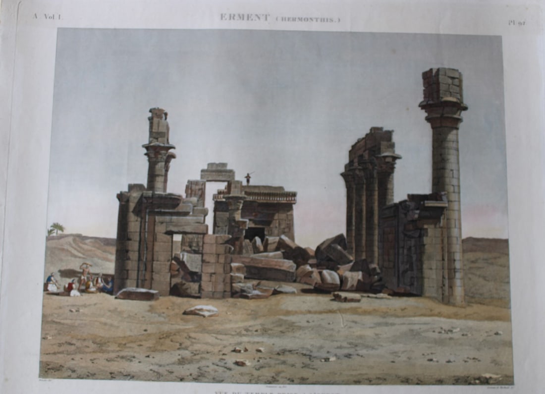 Pl 92 Erment from Desc. de l'Egypte 1829 (1 of 6)