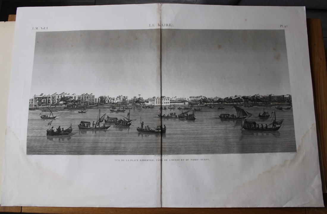 Pl 42 Le Kaire from Description de l'Egypte 1829 (1 of 6)