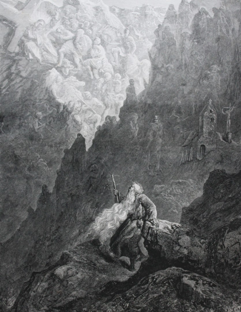 Gustave Dore -  Original engraving from The Wandering Jew 1857 (1 of 2)