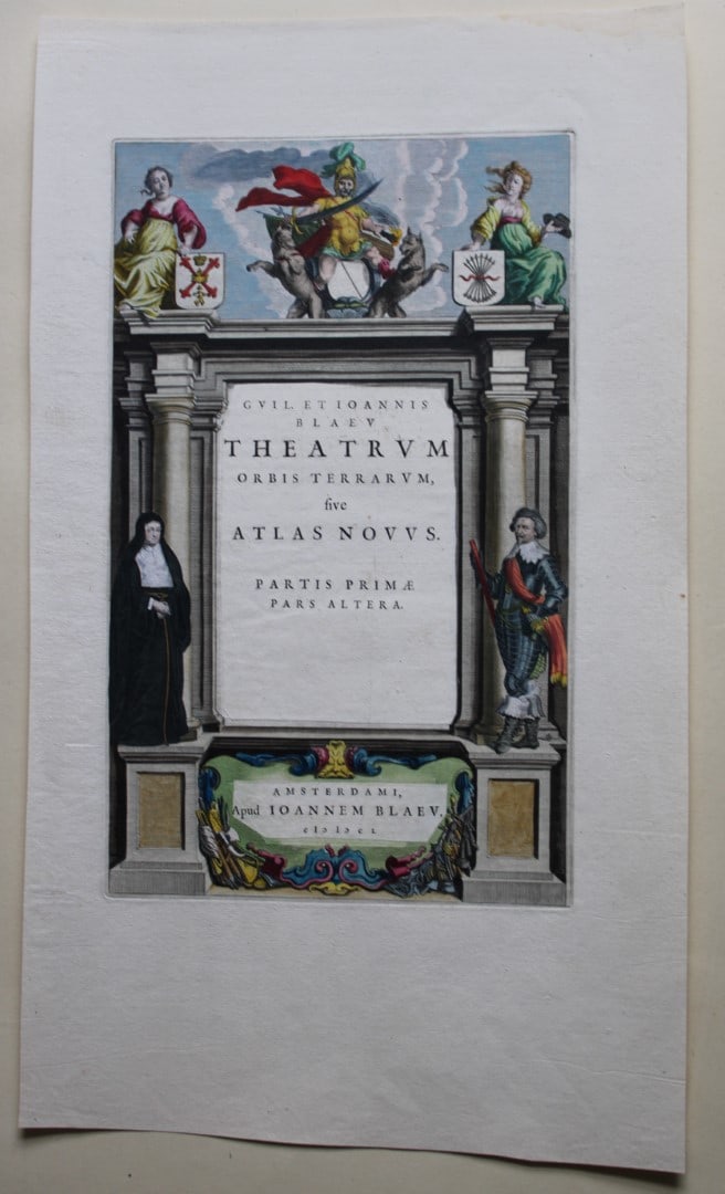 J Blaeu - Title page of Novus Atlas, First Part 1650 (1 of 2)