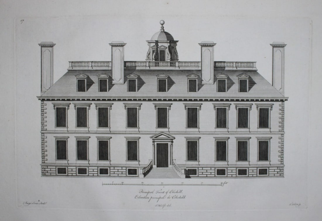 Vitruvius Britannicus 1771 - Coleshill, Berkshire + Floor Plan (1 of 3)