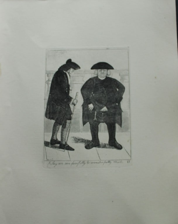 John Kay - 3 etchings of Scottish characters 1877 (1 of 6)