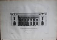 Vitruvius Britannicus 1771 - Pl 44 Compton House, Somerset + Floor Plan