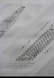 2 Sepulchral Brasses by JS Cotman 1819: These original 204-year-old etchings at Ingham Church, Norfolk are from the first edition of Engravings of Sepulchral Brasses in Norfolk by John Sell Cotman. Published in Yarmouth by JS Cotman in 1819