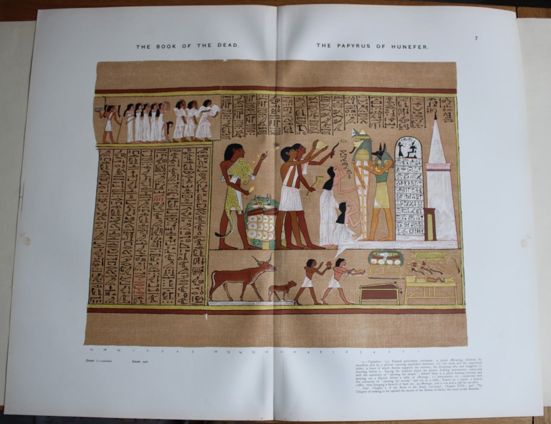 Papyrus of Hunefer from the Book of the Dead 1899 (1 of 2)