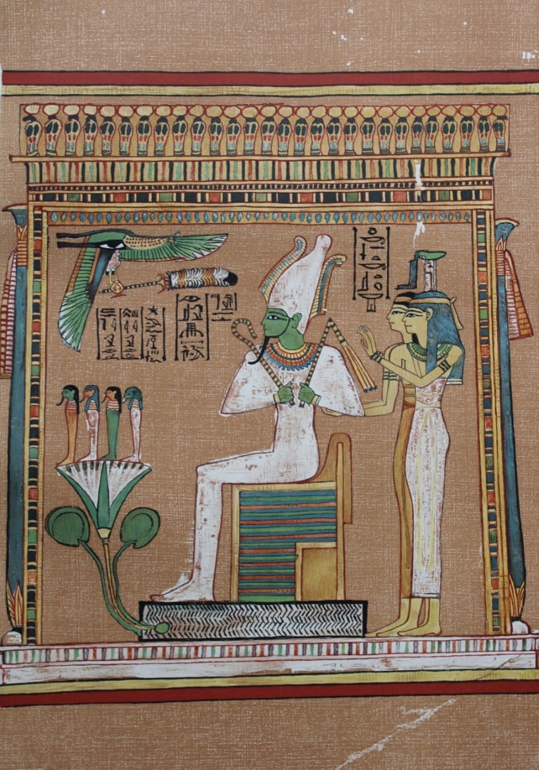 2 prints of Papyrus of Hunefer from the Book of the Dead 1899 (1 of 4)