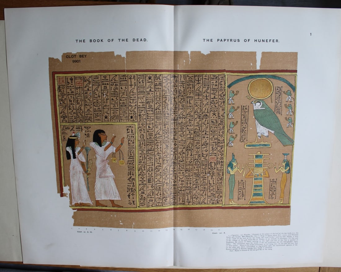 Papyrus of Hunefer from the Book of the Dead 1899 (1 of 2)