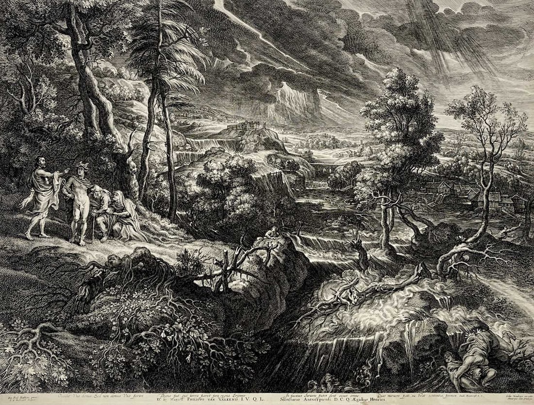 Peter Paul Rubens - Philemon and Baucis engraved by Bolswert 1638 (1 of 5)