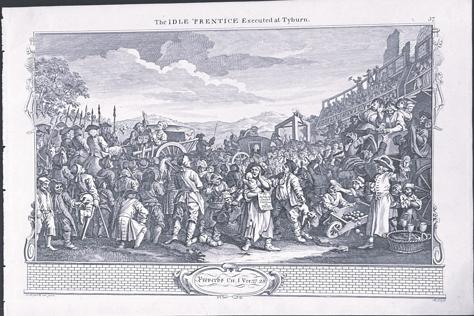 W Hogarth - 6 engravings of the Idle Apprentice by Riepenhausen 1820: This set of engravings was made by Ernst Ludwig Riepenhausen after William Hogarth. Published in Weimar 1820.Ernst Ludwig Riepenhausen (1765-1840) was well respected for his engravings after Hogarth,