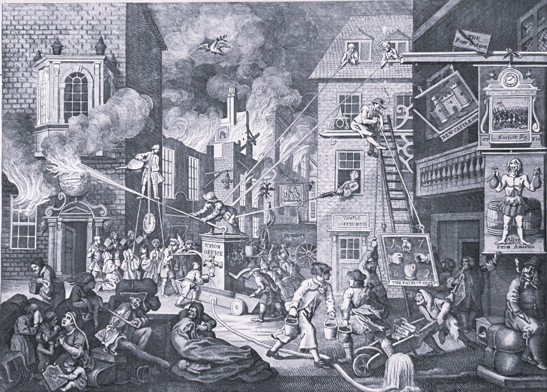 W Hogarth - 2 Engravings of the Times by Riepenhausen 1820: This set of engravings was made by Ernst Ludwig Riepenhausen after William Hogarth. Published in Weimar 1820.Ernst Ludwig Riepenhausen (1765-1840) was well respected for his engravings after Hogarth,