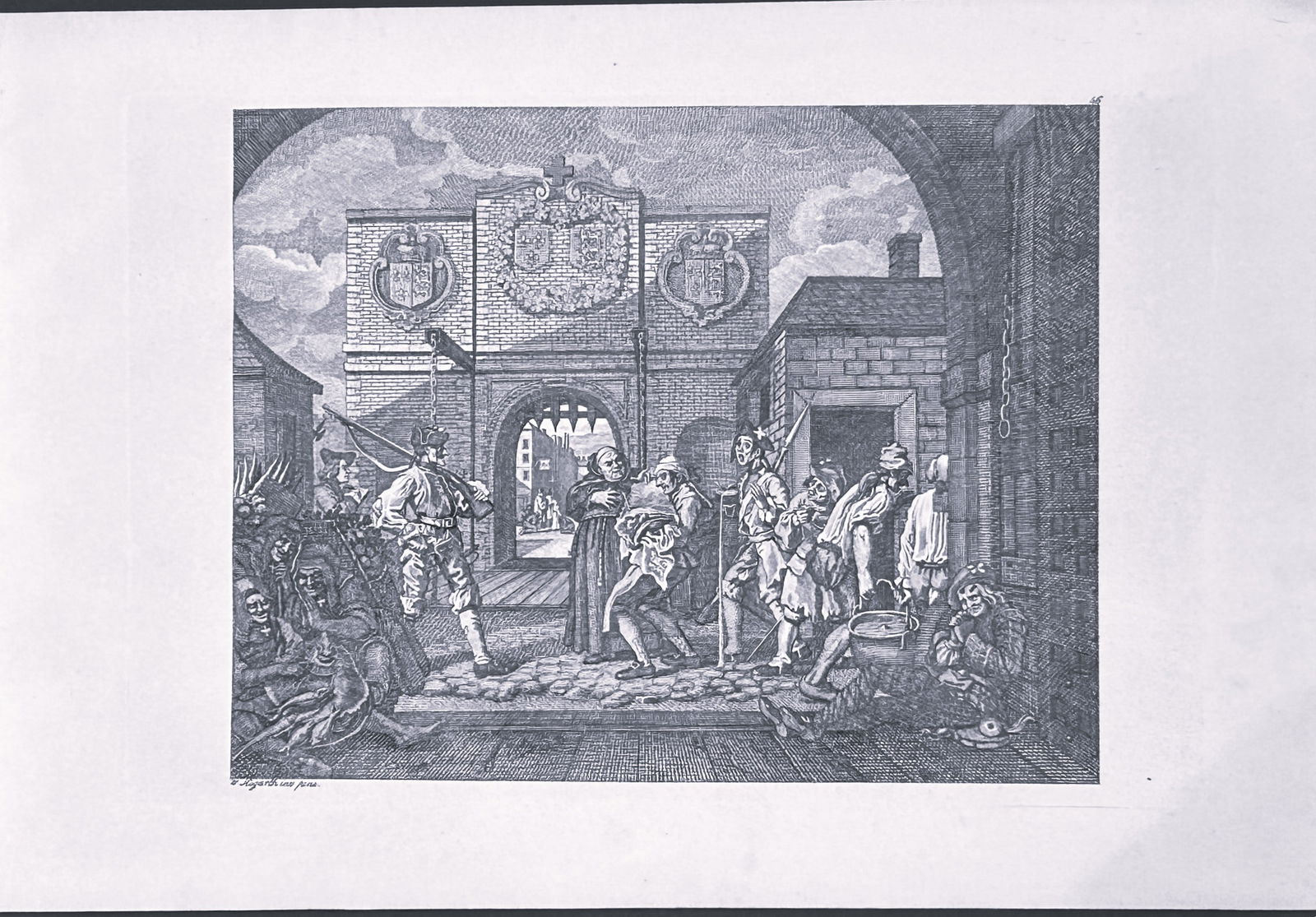 W Hogarth - Engravings of Roast Beef and Pit Ticket by Riepenhausen 1820: This set of engravings was made by Ernst Ludwig Riepenhausen after William Hogarth. Published in Weimar 1820.Ernst Ludwig Riepenhausen (1765-1840) was well respected for his engravings after Hogarth,