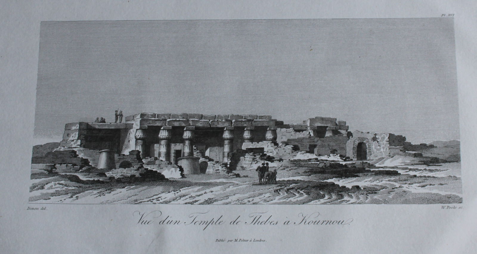 Vue d'un Temple de Thebes by Vivant Denon 1807 (1 of 2)