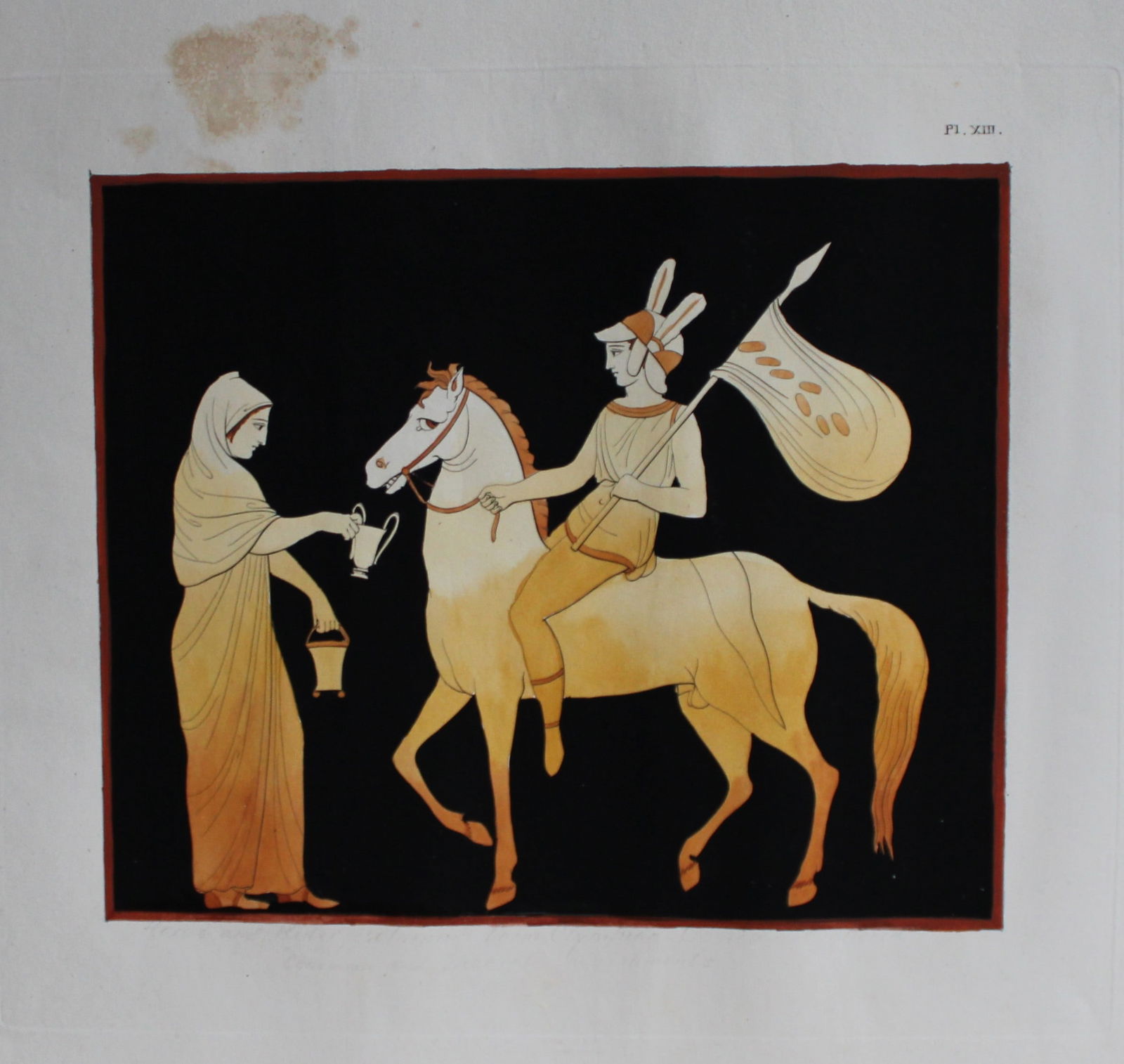 Sir William Hamilton - Plate 13 folio aquatint engraving 1791 (1 of 2)