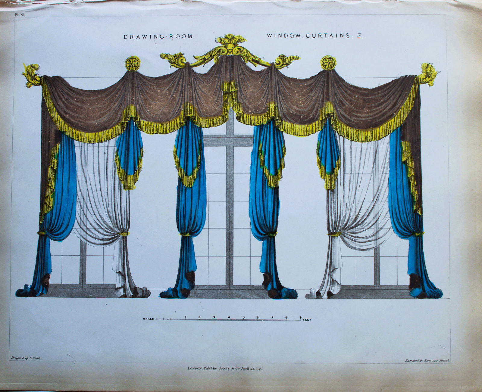 George Smith - The Cabinet Maker & Upholsterer's Guide engraving  1828 (1 of 1)