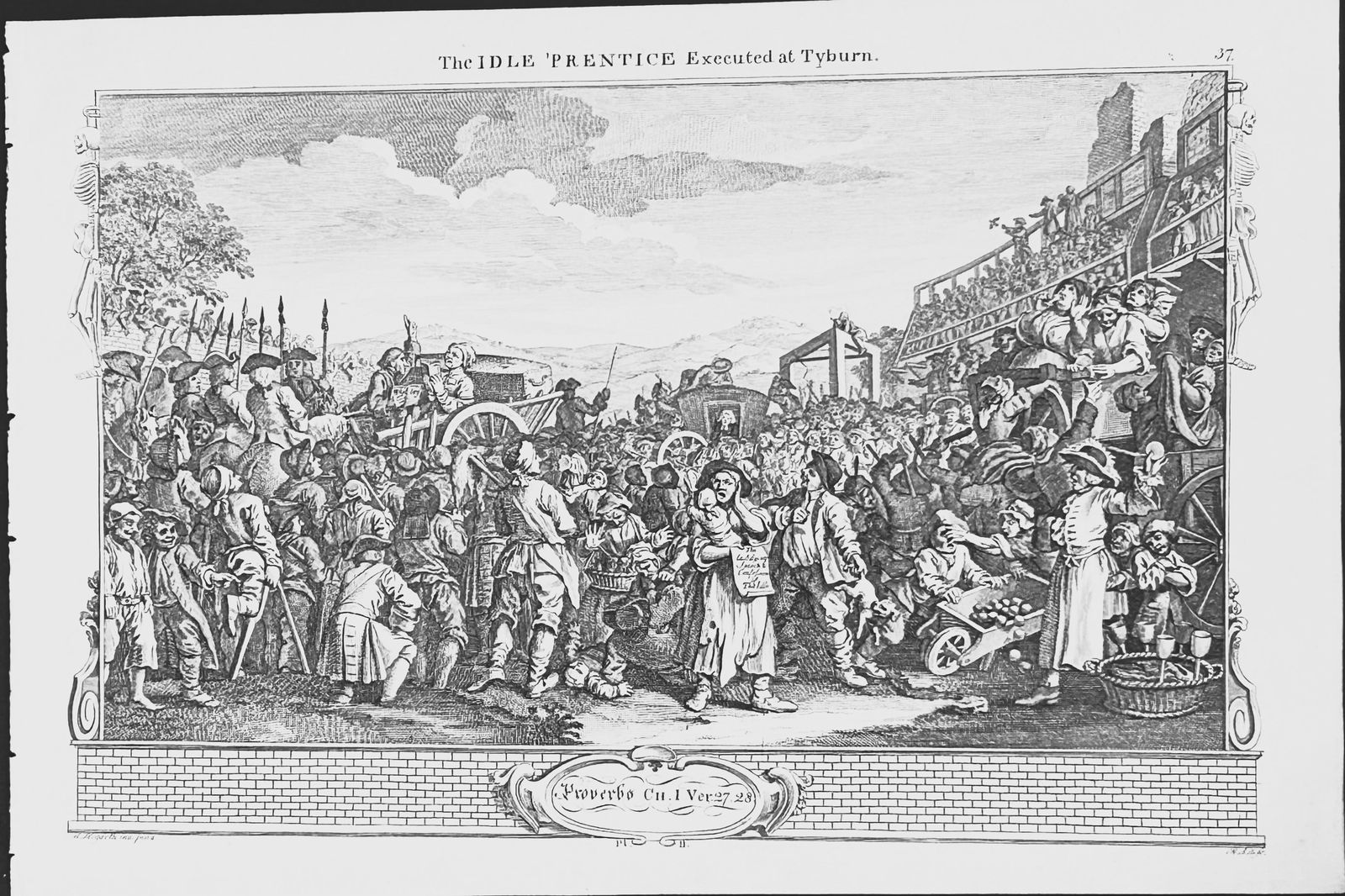 W Hogarth - 6 engravings of the Idle Apprentice by Riepenhausen 1820: This set of engravings was made by Ernst Ludwig Riepenhausen after William Hogarth. Published in Weimar 1820.Ernst Ludwig Riepenhausen (1765-1840) was well respected for his engravings after Hogarth,