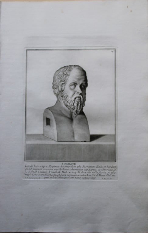 Giovanni Campiglia- Bust of Socrates by Girolami Rossi 1741 (1 of 1)