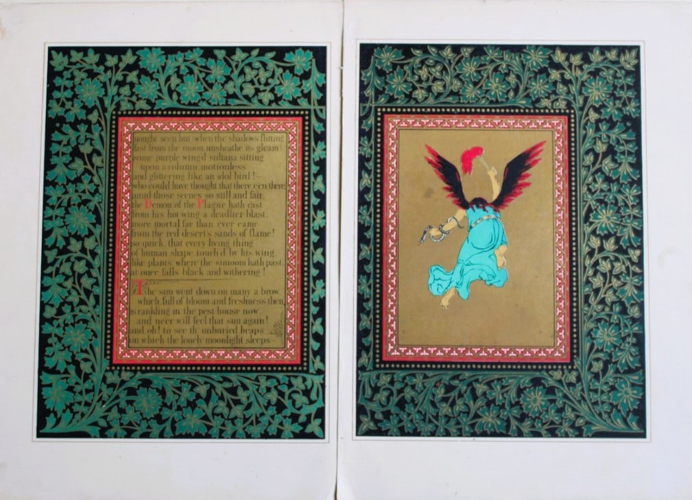 Owen Jones - 2 complementary chromolithographs 1860 (1 of 3)