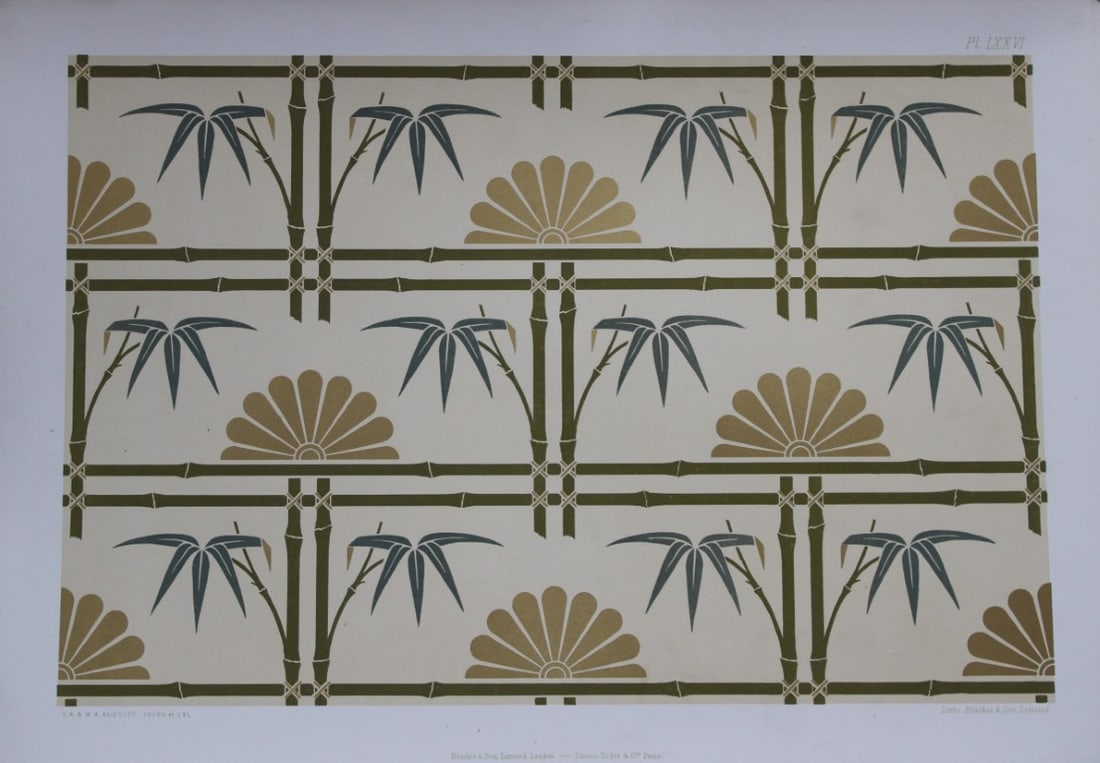 George A Audsley -  2 chromolithographs from The Practical Decorator 1892 (1 of 2)