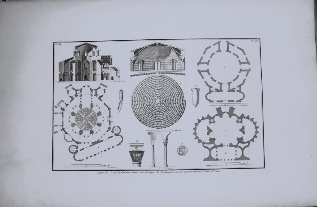 Seroux D'Agincourt - 3 engravings of monuments 1823 (1 of 3)