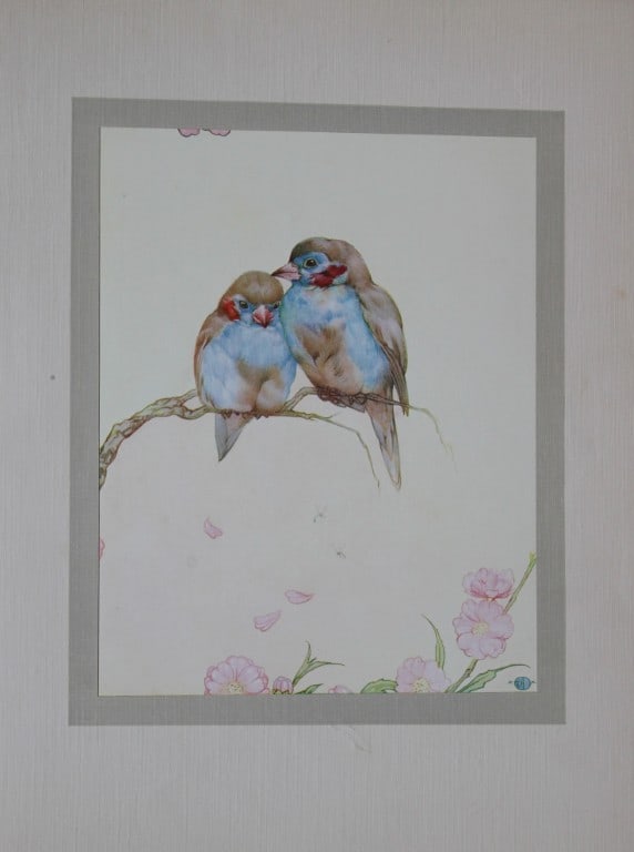 EJ Detmold - Print of bluebirds 1912 (1 of 1)