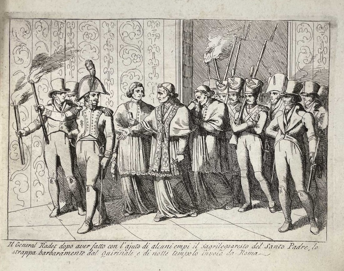 B Pinelli - Pope Pius VII arrested by General Radet 1808 (1 of 1)
