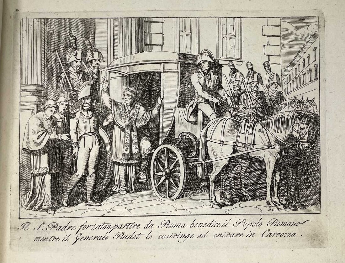 B Pinelli - Pope Pius VII forced to leave Rome 1808 (1 of 1)