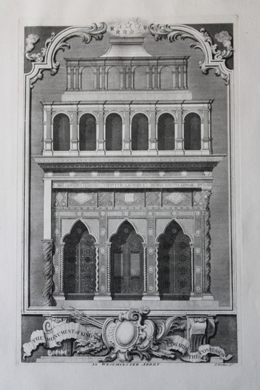 Monument of William the Conquerer by Gravelot 1736 (1 of 1)