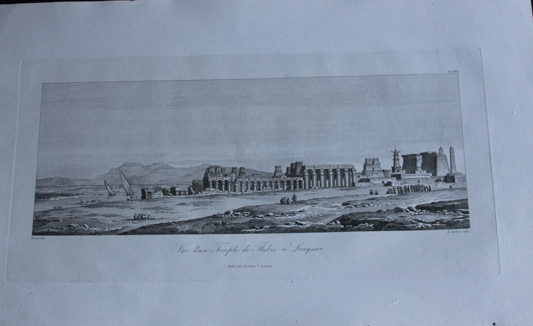 Vue d'un Temple de Thebes by Vivant Denon 1807 (1 of 2)