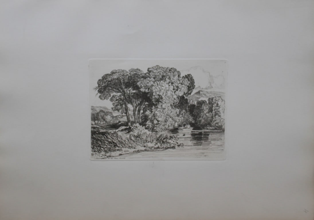 John Sell Cotman - Parson's Bridge, Cardiganshire from Liber Studiorum 1838 (1 of 1)